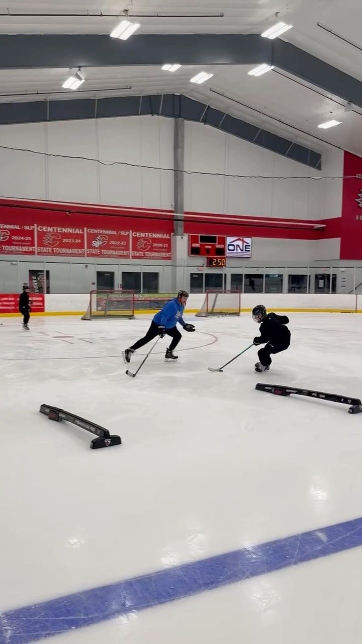 On-ice skating session